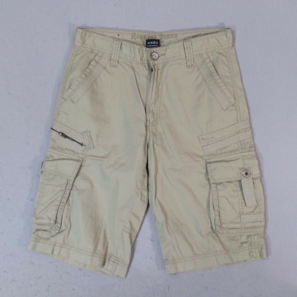 Request jeans cargo shorts men's‎ 30 X 13 khaki tan cotton long grunge outdoor